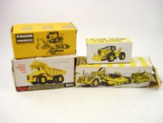 Dinky 924 Aveling-Barford 'Centaur' Dump truck:, together with an NZG cat 528 Log Skidder,