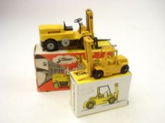 Tekno No 864 Hayster Fork Lift:, in yellow , driver missing, boxed,