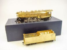 A KTM (Japan) New York Central 2-8-2 '4-10b' locomotive and twelve wheel tender:,