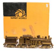 Sunset Models (Samhongsa-Korea) Pacific Cost Shay 3 Truck locomotive and tender:, brass finish,