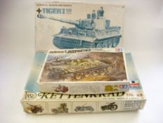 Tamiya Tiger 1 1/25th scale model tank:,