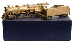 A KTM (Japan) 4-8-2 locomotive and twelve wheel tender:,