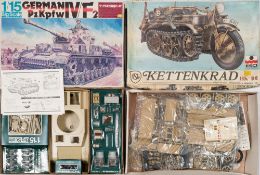 A Bandai 1/15th big scale model of a German PzKpfw IV/F2:,