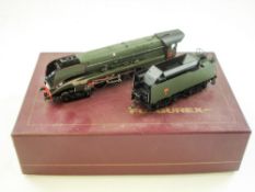 Fulgurex (Japan) SNCF 4-6-4 locomotive and tender 232 U-1, green with red coach lines:,