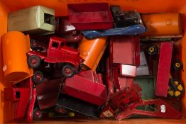 A collection of mid-late 20th century tinplate toys by Giarard and others:, including cars ,