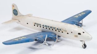 Marx Toys (USA) a large scale tinplate Pan Am Clipper Meteor passenger aircraft:, call sign N774PA,