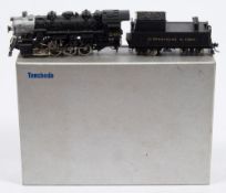 A Tenshodo (Japan) C&O-N&W 0-6-0 switcher and tender:, black livery number 246,