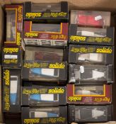 A boxed group of Solido 'Age d'or' series model vehicles:, including No 132 Mercedes SS 1928,