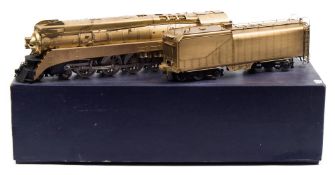 A KTM (Japan) 4-8-4 Southern Pacific GS-4 Daylight locomotive and twelve wheel tender:,
