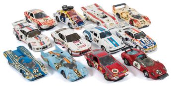A group of 1/43rd scale racing cars:, various makers,
