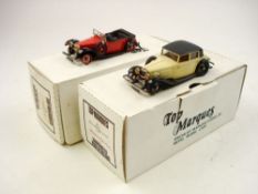 Top Marques HE3 Alvis Speed 20 Tourer, Cross & Ellis 1934:, in red and black,