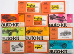 Wills Finecsat , a group of eleven 1/24th scale 'Auto Kit' model racing cars:,