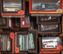 A group of 1/76th scale EFE buses and commercial vehicles:.