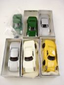 Kado (Japan), a group of six 1/43 scale die cast No 5 Porsche Carrera GTS Type 905 racing cars:,