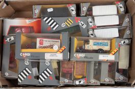 Corgi Classics a group of commercial vehicles and trolley buses:,