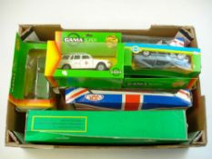 Gama, Solido and others a group of various scale models:, including a Mercedes Benz Kombi 300TD,