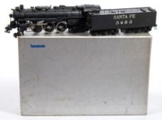 A Tenshodo ( Japan) Santa Fe 4-6-4 Hudson-Class locomotive and tender:, number 3463,
