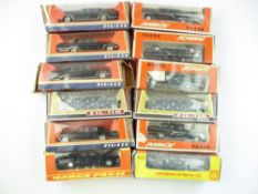 A group of Russian 1/43rd scale model cars:, including Yanka and others.