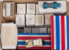 A group of various 1/43rd scale white metal vehicles and kits:,