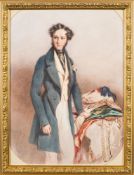 Alfred Edward Chalon [1780-1860]- A portrait of Sir William Richard Powlett Geary [1810-1877],
