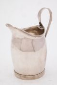 A George III provincial silver cream jug, maker Francis Parsons & Stephen Crees, Exeter,