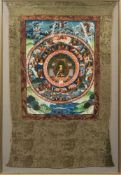 A Far Eastern buddhistic thangka: of traditional design,