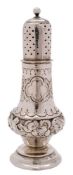 WITHDRAWN A George III silver pepperette, maker Duncan Urquhart & Naphtali Hart, London,