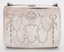 A George V silver cocktail purse, maker Joseph Gloster Ltd, Birmingham,