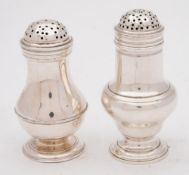 A George III silver pepperette, maker John Delmester, London,
