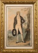 James Green [1771-1834]- Portrait of an Eton scholar,:- full-length standing,