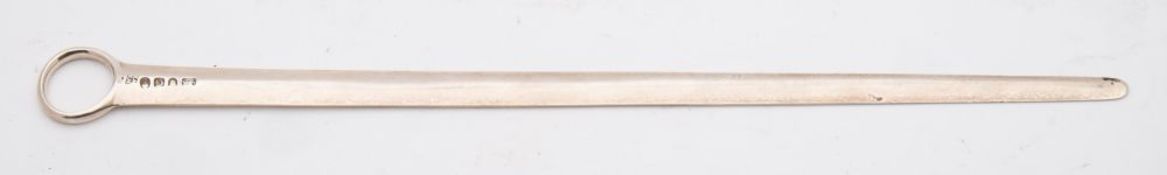 A George III silver meat skewer, maker William Eley & William Fearn, London,