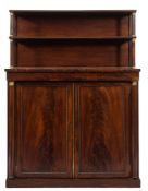 A Regency mahogany chiffonier,: with beaded mouldings,