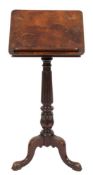 A William IV mahogany reading table,
