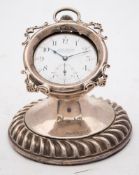 An Edward VII silver watchstand, maker John & William Deakin, Sheffield, 1904: of capstan style,