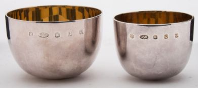 An Elizabeth II silver tumbler cup, maker Francis Howard Ltd, Sheffield,