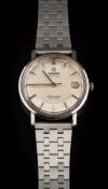 Omega - A gentleman's stainless steel 'Omega Automatic Seamaster De Ville' wristwatch: the silvered