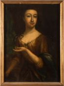 Circle of Godfrey Kneller [1646-1723]- A portrait of a lady, half-length standing,