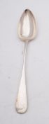 A George III silver Old English pattern basting spoon, maker George Turner, Exeter,