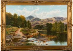 Frederick William Hayes [1848-1918]- On the River Glaslyn;