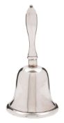 A George V silver call bell, maker J B Chatterley & Sons Ltd, Birmingham,