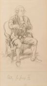* Ernest Howard Shepherd [1879-1976]- Figure Studies for George III, Gibbon and Stevens,:- three,