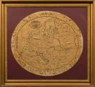 A Regency period silkwork picture: A New Map of Europe, 1800,