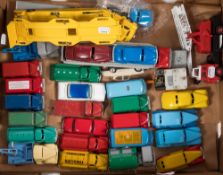 A loose group of various Corgi and Dinky vehicles:, including two car transporters etc.