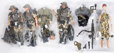 A group of five Hot Toys 1/6th scale Aliens figures:, including 'Hicks', 'Vasquez',