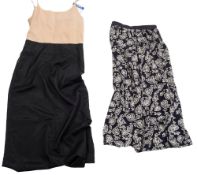 Diane Von Furstenberg - three silk geometric print wrap around dresses:,