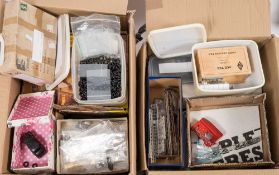 A collection of miscellaneous diecast vehicle parts, chassis and accessories:,