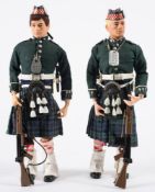 Two Action Man figures in The Argyll & Sutherland Highlanders Uniform:,
