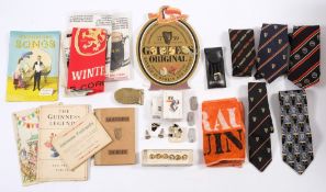 A set of buff Guinness waistcoat buttons together with a quantity of Guinness related collectables:,