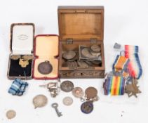 A WWI trio '23039 Gnr C Welham RA':,