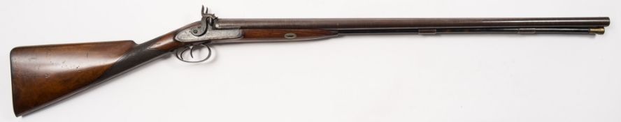 A double barrel percussion cap sporting gun by Durs Egg, London:,